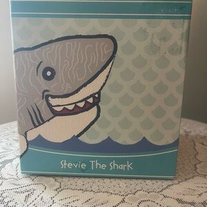 Scentsy Stevie The Shark Plush Box - Blue, Teal, Gray, White